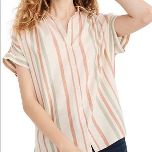 MADEWELL CENTRAL MULTISTRIPE SHIRT XXS